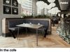 MEBLINI Eckbank für Esszimmer mit ausziehbarem Tisch - Küchenbank - Essecke - Sitzecke Küche - ERIC - X-Beine 128x168x87cm Links - Dunkelgrau Samt/M Weiß Hochgl. Bild 4