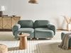 Modulsofa 2-Sitzer AMLI Stoff Hellgrün Bild 3
