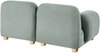 Modulsofa 2-Sitzer AMLI Stoff Hellgrün Bild 5