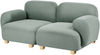 Modulsofa 2-Sitzer AMLI Stoff Hellgrün Bild 4