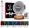 Geschenkelampe LED Nachttischlampe Fußball 3D Nachtlicht Geburtstagsgeschenk für Fussball Fans, Leuchte 7 Farben fest integriert, Tageslichtweiß, Fußballspieler, Fußball Lampe, Fußball-Weltmeisterschaft 2026 Bild 2