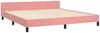 vidaXL Bettgestell mit Kopfteil Rosa 180x200 cm Samt 3125896 Bild 5