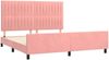 vidaXL Bettgestell mit Kopfteil Rosa 180x200 cm Samt 3125896 Bild 4