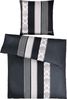 JOOP! Comfort Satin Bettwäsche Ornament Stripes 4022/9 schwarz 155x220 Bild 4