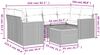 vidaXL 7-tlg. Garten-Sofagarnitur mit Kissen Grau Poly Rattan 3258203 Bild 3