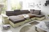 Couchgarnitur PASCARA U-Form mit Schlaffunktion-Creme /Ottomane Links Bild 2