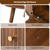 MODFU TV-Schrank 180x38x47 cm mit Klapptüren und Walnuss-Optik (Packung, 1-St, Vintage-Eichenoptik, Abgerundete Kanten) mit vier Fächern, Holzbeine, einzigartiges Design Bild 4