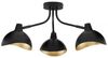 Nova Luce 9555807 GETI Deckenleuchte mit Leuchtenarm 3-flammig Schwarz Gold E14 Bild 2