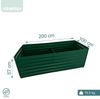 Relaxdays Hochbeet Metall eckig Bild 4