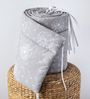 Loolay Bettnestchen PUSTELBLUME Baumwolle Grau Weiß Nestchen Babybett BETTUMRANDUNG, (TOP Qualität Babyausstattung Erstausstattung für Kinderbett 140x70 o. 120x60 cm, Umrandung Kopfschutz Bett Schutz Bettschlange 420, 360, 210, 180x30 cm), BESTSELLER Pr... Bild 2