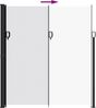 vidaXL Seitenmarkise Ausziehbar Weiß 220x500 cm 4004481 Bild 5
