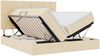 vidaXL LED-Speicherbett mit Matratze Creme 180 x 200 cm Stoff 3372837 Bild 2