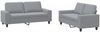vidaXL 2-tlg. Sofagarnitur Hellgrau Stoff 3201882 Bild 2