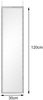 MIRRORS AND MORE 'Ria' Türhängespiegel, silber, 30x120cm Bild 4