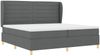 vidaXL Boxspringbett mit Matratze Dunkelgrau 200 x 200 cm Stoff 3340712 Bild 5