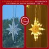 Elegear LED-Lichterkette 0.3/0.6M Led weihnachtsdeko fenster, weihnachtsstern mit haken, Weihnachtsdeko mit Memory Funktion für Weihnachten Fensterbilder Deko Bild 3