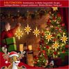 Elegear LED-Lichterkette 0.3/0.6M Led weihnachtsdeko fenster, weihnachtsstern mit haken, Weihnachtsdeko mit Memory Funktion für Weihnachten Fensterbilder Deko Bild 2