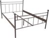 Metallbett 140x200 cm Braun – stabiles Bettgestell pulverbeschichtet, modern & pflegeleicht Bild 3