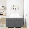 vidaXL Bettrahmen mit Matratze Dunkelgrau 120 x 200 cm Stoff 3398280 Bild 3
