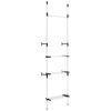vidaXL Teleskop-Garderobe mit Stangen und Regal Aluminium [321113] Test Bild 2
