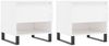 vidaXL Couchtische 2 Stk. Hochglanz-Weiß 50x46x50 cm Holzwerkstoff 830929 Bild 2