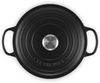 Le Creuset Signature Gusseisen-Bräter mit Deckel, Für alle Herdarten und Induktion geeignet, Rund, Schwarz, 26,0 cm, 5.3 Bild 3