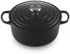 Le Creuset Signature Gusseisen-Bräter mit Deckel, Für alle Herdarten und Induktion geeignet, Rund, Schwarz, 26,0 cm, 5.3 Bild 2