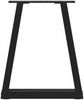 vidaXL Couchtischbeine V-Form 2 Stück Schwarz 38x(42-43,3) cm Stahl 4012544 Bild 5