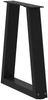 vidaXL Couchtischbeine V-Form 2 Stück Schwarz 38x(42-43,3) cm Stahl 4012544 Bild 4