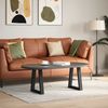 vidaXL Couchtischbeine V-Form 2 Stück Schwarz 38x(42-43,3) cm Stahl 4012544 Bild 2