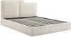 Vente-unique - NAYOLA Bett Stoff Beige - B 221 cm x H 102 cm x L 189 cm Bild 2