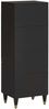 vidaXL Highboard mit Regal Schwarz 40 x 33 x 110 cm Massivholz Mango 4018837 Bild 5