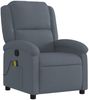 vidaXL Massage-Relaxsessel, dunkelgrauer Samt 3205953 Bild 3