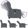 vidaXL Massage-Relaxsessel, dunkelgrauer Samt 3205953 Bild 5