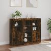 vidaXL Sideboards mit LED-Leuchten 3 Stk. Räuchereiche Holzwerkstoff 3209125 Bild 4
