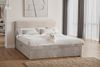 Kaiser Möbel Boxspringbett mit bettkasten und topper TRENTO, ohne Bein stoff Plüsch Cord, Matratze und Topper, Mehrere Größen, Viele Farben, Bettkasten Bild 5