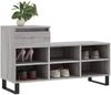 vidaXL Schuhregal Grau Sonoma 102x36x60 cm Holzwerkstoff 831378 Bild 3