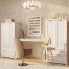 Bealife Sideboard hoher Küchenschrank mit 2 Schubladen und 2 Türen, Vorratschrank, Weiß Bild 2