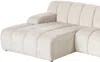 Vente-unique - BELADON Sofa Stoff Beige - B 176 cm x H 85 cm x L 272 cm Bild 5