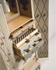 Casa Padrino Luxus Barock Schmuckschrank Creme / Bunt H. 170 cm - Barockstil Möbel Bild 2