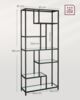 Vasagle Bücherregal, Regal mit 7 Ablagen, Standregal, Ablagen aus Hartglas, Schwarz, 180,8 x 30 x 80 cm Bild 5