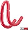 SO-TECH® Kleiderhaken Garderobenhaken FARA Doppelhaken Stahl, (5-St), 88 x 51 x 59 mm, Stangendurchmesser 10 mm, Stahl rot Bild 4