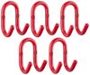 SO-TECH® Kleiderhaken Garderobenhaken FARA Doppelhaken Stahl, (5-St), 88 x 51 x 59 mm, Stangendurchmesser 10 mm, Stahl rot Bild 2