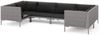 vidaXL 6-tlg. Garten-Lounge-Set mit Kissen Poly Rattan Dunkelgrau 3099926 Bild 2