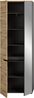 INOSIGN Garderobenschrank Rehat, Höhe: 190cm, in Basalt grau/ Artisan Eiche, 2 Türen, 6 Fächer Garderobe, Flurschrank, Dielenschrank, Kleiderschrank, Garderobenmöbel Bild 4