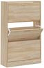 vidaXL Schuhschrank Sonoma-Eiche 63x24x103 cm Holzwerkstoff 342551 Bild 2