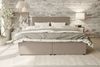 99rooms Kira Boxspringbett Strukturstoff NEVE Hellbraun 200x200 cm Bild 2