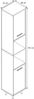 VCM Badmöbel Hochschrank Landos 917526 Weiß / Anthrazit H. 181 x B. 32 x T. 28 cm Bild 3