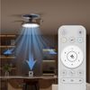 Philips LED Deckenleuchte Atlas 35W DC-Ventilator 28W, einziehbare Rotorblätter, nickel-grau, CCT - über Fernbedienung, Dimmer, Dimmfunktion, Ein-/Ausschalter, Farbsteuerung, Fernbedienung, Infrarot inkl, Memoryfunktion, Ventilatorfunktion, dimmbar übe... Bild 4