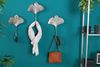 riess-ambiente Wandgarderobe GINKGO 30cm silber (Set, 3 St, 3x Kleiderhaken), Flur · Metall · Blatt · Wanddekoration · Kleiderhaken · Boho Bild 2